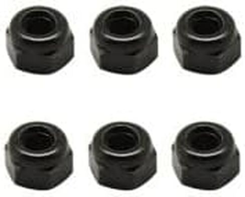 Fingerboard Lock Nuts for Professional Complete Fingerboards Nylon Insert First aid Fingerboard Tuning Self Locking System Spare Parts 6pcs (Black) in Saudi Arabia