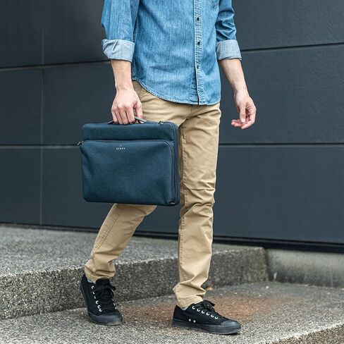 SANWA 14 inch Laptop Sleeve Case with Front Pocket, YKK Zipper, Waterproof Shock Resistant Bag, Accessory Pocket, Compatible with MacBook, Pad, Tablet, Surface, Dell, HP, Lenovo, Computer, Navy in Kuwait