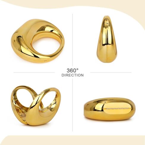 محفظة بمقبض علوي من الأكريليك الذهبي من Oweisong للنساء Moon Hape حقيبة يد ملونة شفافة كتف مسائية مع سلسلة in Kuwait