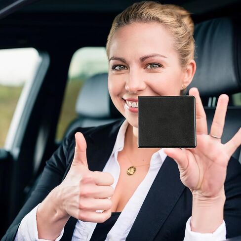 Car Registration and Insurance Holder, Auto Paperwork Cover, Vehicle Document Holder Glove Box Organize for Driver License, Card, Cash (Black 2PCS) in Saudi Arabia