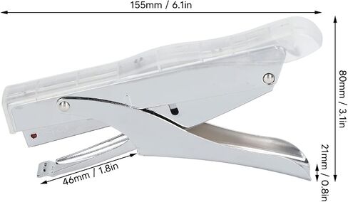 Hand Held Stapler, Office stapling Machine Paper, stapling Machine Paper Stapler Mini Stapler for Factories Schools Offices Warehouses (Transparent) in Saudi Arabia