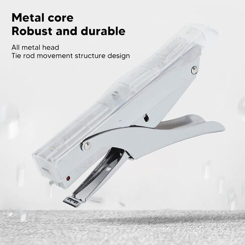 Hand Held Stapler, Office stapling Machine Paper, stapling Machine Paper Stapler Mini Stapler for Factories Schools Offices Warehouses (Transparent) in Saudi Arabia