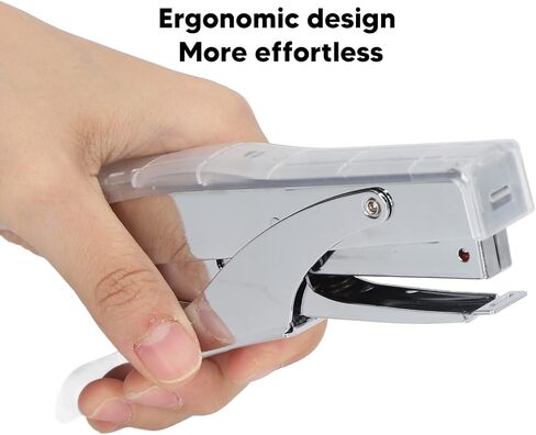 Hand Held Stapler, Office stapling Machine Paper, stapling Machine Paper Stapler Mini Stapler for Factories Schools Offices Warehouses (Transparent) in Saudi Arabia