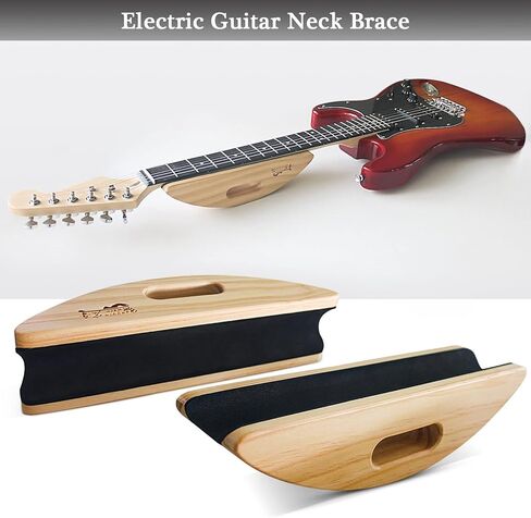Guitar Neck Rest, Guitar Neck Cradle Support Pillow String Instrument Luthier Tool,Guitar Support Pillow for Changing Strings,Wooden Neck Craddle for Electric Guitars/Jazz Guitar (B) in Saudi Arabia