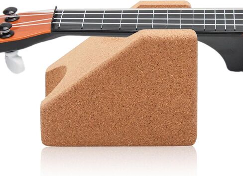 Guitar Neck Rest, Two Heights Corkwood Guitar Neck Holder Cradle Support Stand Pillow, Luthier Tools Accessories for String Instrument, Ukulele, Violin, Banjo, Mandolin in Saudi Arabia