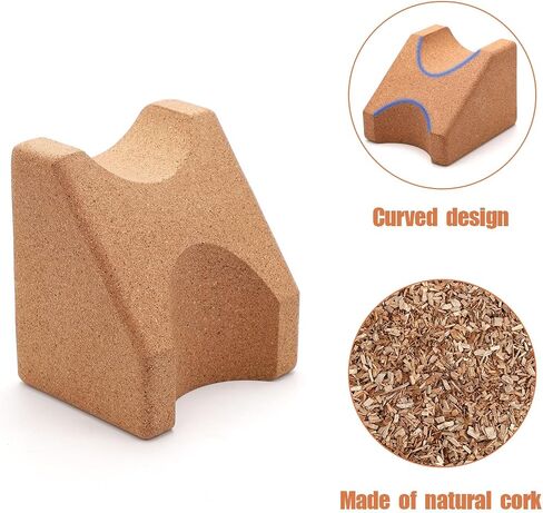 Guitar Neck Rest, Two Heights Corkwood Guitar Neck Holder Cradle Support Stand Pillow, Luthier Tools Accessories for String Instrument, Ukulele, Violin, Banjo, Mandolin in Saudi Arabia