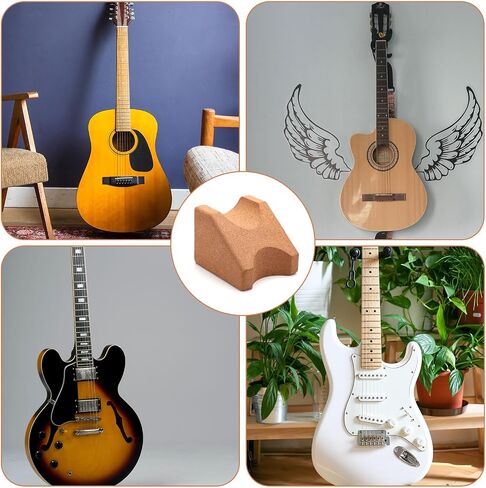 Guitar Neck Rest, Two Heights Corkwood Guitar Neck Holder Cradle Support Stand Pillow, Luthier Tools Accessories for String Instrument, Ukulele, Violin, Banjo, Mandolin in Saudi Arabia