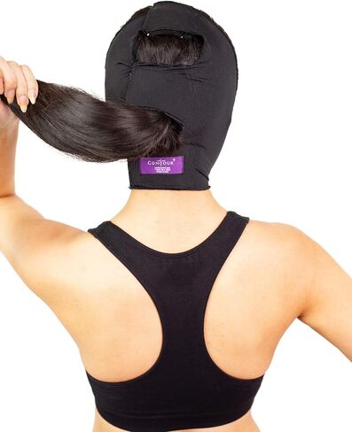 ملابس ضاغطة لحزام الذقن بعد جراحة الوجه | لفافة شفط دهون الذقن والرقبة - شد الرقبة أو جراحة الرقبة، مجموعة أدوات التعافي من جراحة فقدان الوزن طراز 9B in Kuwait