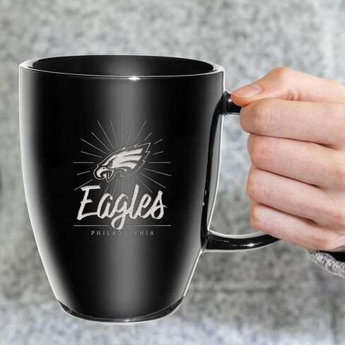 Rico Industries NFL Unisex-Adult LBC 18oz Laser Engraved Ceramic Lustre Mug in Saudi Arabia