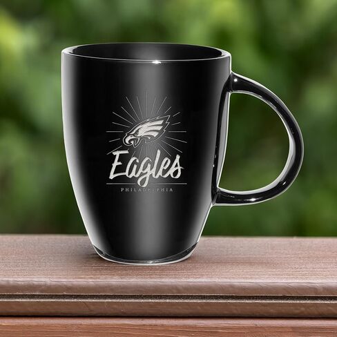 Rico Industries NFL Unisex-Adult LBC 18oz Laser Engraved Ceramic Lustre Mug in Saudi Arabia