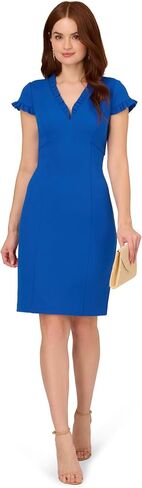 Adrianna Papell Women's Micro Ruffled Sheath Dress in Saudi Arabia