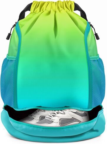 حقيبة ظهر رياضية من بروتو، حقيبة ظهر برباط مقاومة للماء، حقيبة رياضية مع حجرة للأحذية وحامل زجاجة مياه in Kuwait