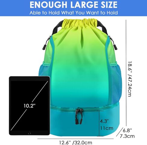 حقيبة ظهر رياضية من بروتو، حقيبة ظهر برباط مقاومة للماء، حقيبة رياضية مع حجرة للأحذية وحامل زجاجة مياه in Kuwait