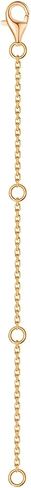 14K Solid Gold Chain 2" 3" 4" Necklace Bracelet Extender Chain, Delicate Durable Gold Adjustable Extension Chain for Necklace Bracelet Anklet Lobster Clasps in Kuwait