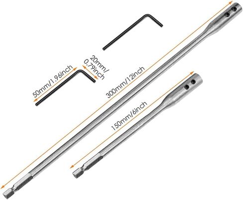 SOLUSTRE 1 مجموعة الحفر تمديد قضيب أداة اليد 1/8 لقم مثقاب حامل بت المتوسع قضيب مثقاب موسع مجموعة بت تمديد شريط مجموعة بت تمديد مجموعة إطالة عالية الكربون الصلب in Kuwait