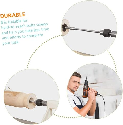 SOLUSTRE 1 مجموعة الحفر تمديد قضيب أداة اليد 1/8 لقم مثقاب حامل بت المتوسع قضيب مثقاب موسع مجموعة بت تمديد شريط مجموعة بت تمديد مجموعة إطالة عالية الكربون الصلب in Kuwait