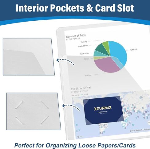 1.5-Inch 3-Ring Binder with Pockets, 1-1/2’’ Premium View Binders with Three Ring Binders Holds up to 325 Sheets US Letter Size, Bulk Pack of 6, Perfect for Home, Office, and School (1.5-inch) in Saudi Arabia