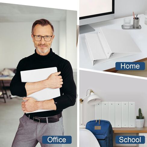 1.5-Inch 3-Ring Binder with Pockets, 1-1/2’’ Premium View Binders with Three Ring Binders Holds up to 325 Sheets US Letter Size, Bulk Pack of 6, Perfect for Home, Office, and School (1.5-inch) in Saudi Arabia