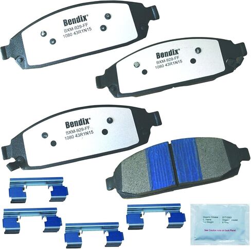 Bendix Fleet Metlok Front Brake Pads for Ford Escape 2012-2010, Mercury Mariner 2011-2010- (MKD1047BFM) in Saudi Arabia