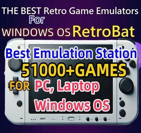 512GB RetroBat Game Card System for Handheld Game Console Windows OS, Game Card Retro Game Batocera System Emulator for PC Laptop, Retro Game Card for Windows, MSI Claw, Legion Go, ROG Ally in Saudi Arabia