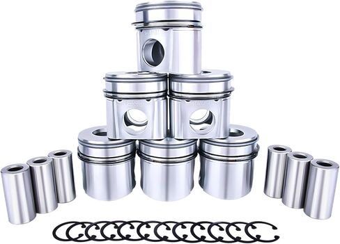 3928673 6× STD Standard Pistons Set Compatible with D-o-d-g-e Ram Pick-up 5.9L OHV 1994-1998 3902421 3934047 in Saudi Arabia