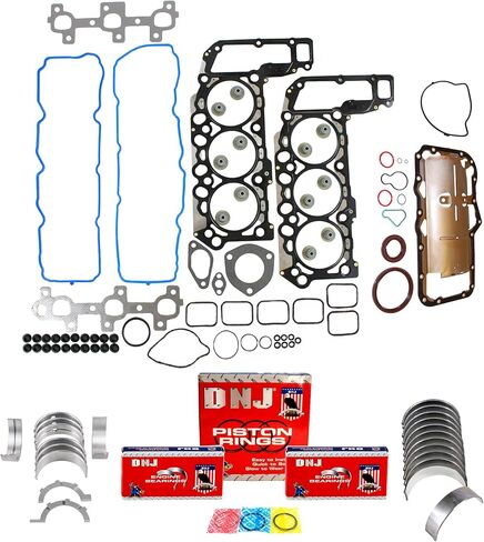 طقم إعادة حلقة المحرك DNJ RRK1106 لـ 2005-2012 / جيب / جراند شيروكي / 3.7L / SOHC / V6 / Cu.226 / Vin K in Saudi Arabia