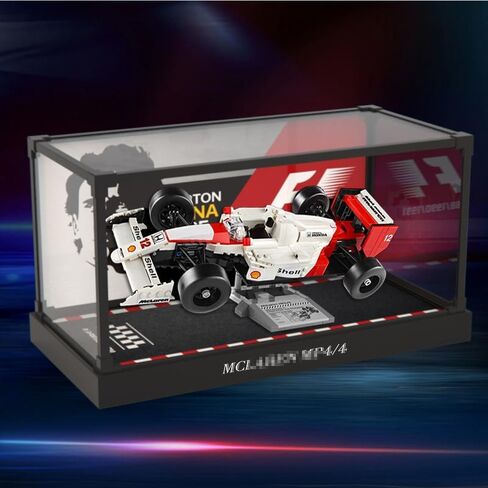 حافظة عرض 3 مم لمجموعة بناء Lego 10330 McLaren MP4/4 & Ayrton Senna، حافظة عرض شفافة مقاومة للغبار متوافقة مع Lego 10330 (لا تشمل النموذج) in Kuwait