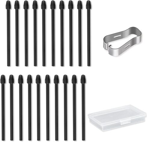 CoBak Sturdy Replacement Pen Tips (20 Pcs) for Kindle Scribe Stylus Pens - Pressure Sensitivity, Tilt Writing Support, Low Lag with Nibs Removal Tool for Kindle Scribe, Hanvon N10, iReader Stylus in Saudi Arabia
