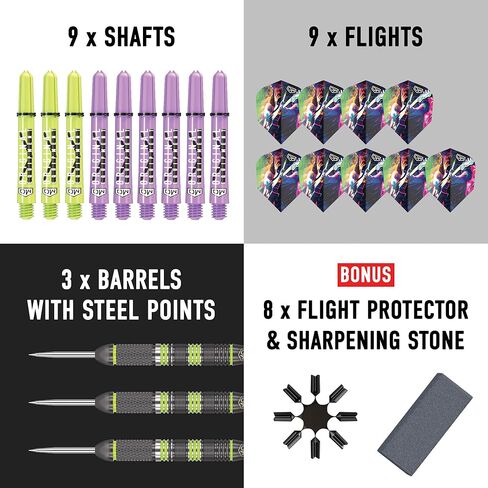 DW Anthem Steel Tip Dart Set, Stainless Steel Barrel - Perfect for Casual and Recreational Players in Saudi Arabia