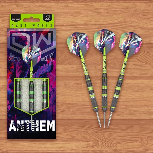 DW Anthem Steel Tip Dart Set, Stainless Steel Barrel - Perfect for Casual and Recreational Players in Saudi Arabia