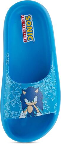 شرائح Sonic The Hedgehog الرجالية - شرائح إسفنجية مريحة سونيك مع ظهر - صنادل سبونيك وذيول ومفاصل وظلال in Saudi Arabia