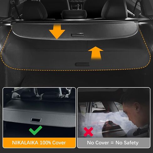 غطاء البضائع لعام 2024 2023 2022 سوبارو فورستر مع ستارة خلفية، تغطية كاملة مطورة غطاء صندوق خلفي قابل للسحب متوافق مع ملحق سوبارو فورستر 2024، ألياف الكربون in Kuwait