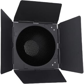 Pomya Bowens Mount Barn Door Lighting Modifier Kit with 60 Honeycomb Grid Reflector, 4 Leaf Blackout Panels, 5 Magnetic Color Gel Filters for Photography Studio Light Shaping in Kuwait
