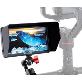 كاميرا Feel WORLD S55 مقاس 5.5 بوصة، شاشة DSLR الميدانية 4K HDMI صغيرة كاملة الوضوح 1280x720 IPS، مساعدة التركيز على ذروة الفيديو مع مخرج تيار مستمر 8.4 فولت in Kuwait