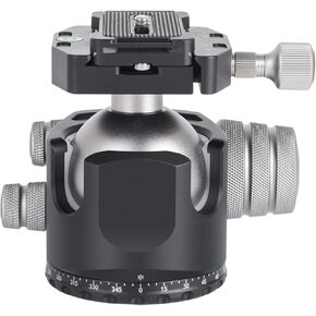 banapoy 55mm HeavyDuty Tripod Ball Head Low Profile for DSLR Camera Telescope - 360 Degree Panoramic Ball Head Mount for LandscapePortrait Photography in Kuwait