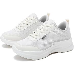 RUIDENG Walking Shoes for Women Fashion Running Nurse Slip Resistant Work Running Sneakers Platform Sneakers Comfortable Thick-Soled Weight Light in Saudi Arabia