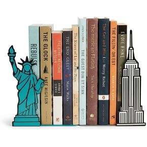 Geguton Liam Classic Bookend – Steel Epoxy-Coated – Decorative Book Support Pair for Living Room, Home Office or Gift in Saudi Arabia