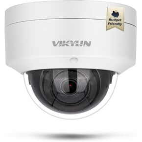 كاميرا VIKYLIN 4K 8MP PoE IP قبة خارجية/داخلية، كاميرا أمان 4K PoE Vandal Dome مع كشف المركبات البشرية، عدسة 2.8 مم، رؤية ليلية 98 قدمًا، ميكروفون مدمج، IK10/IP67، متوافق مع NDAA (ليس PTZ)، أبيض in Kuwait