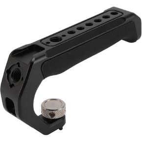 Camera Cage Top Handle, Aluminum Alloy Silicone Video Stabilizing with 1/4 3/8 Inch Screw Holes Cold Shoe Mount for DSLR Professional Videography in Kuwait