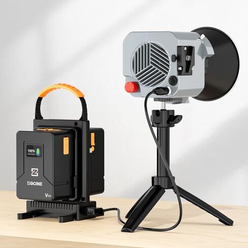 طقم شاحن ZGCINE VM-C2 لبطارية قفل V-Mount V، مع مصدر طاقة USB-C PD100W، متوافق أيضًا مع Smallrig Neewer Fxlion Core جميع شحن البطاريات V-Mount in Kuwait