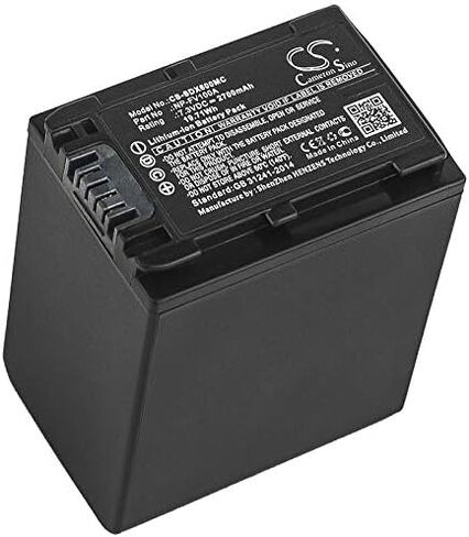كاميرون سينو بطارية 2700 مللي أمبير لسوني FDR-AX33، FDR-AX53، FDR-AX60، FDR-AX700، FDR-AXP33، HDR-CX450، HDR-CX625، HDR-CX680، HDR-PJ620، HDR-PJ675، NEX-VG30 PN: Sony NP-FV100A in Kuwait