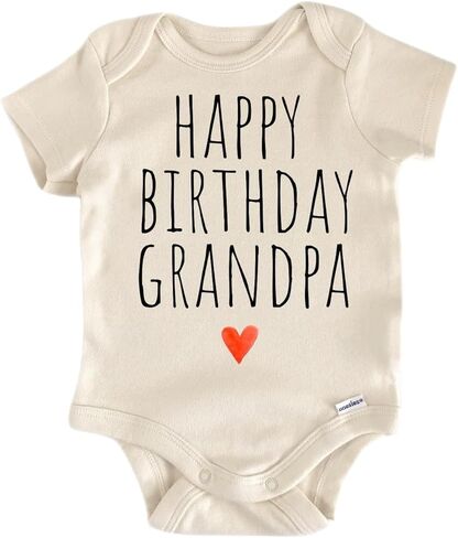 Happy Birthday Grandpa - Baby Boy Girl Clothes Infant Bodysuit Funny Cute Newborn in Kuwait