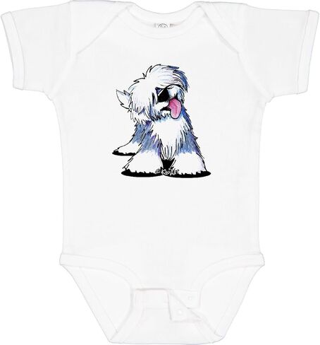 inktastic Old English Sheepdog Baby Bodysuit - KiniArt in Saudi Arabia