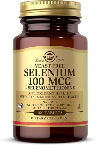 Solgar Free Selenium 200 MCG ، 250 قرصًا - يدعم صحة مضادات الأكسدة والمناعة - غير المعدلة وراثيًا ، نباتي ، خالية من الغلوتين ، خالية من الألبان ، Kosher - 250 حصص in Saudi Arabia