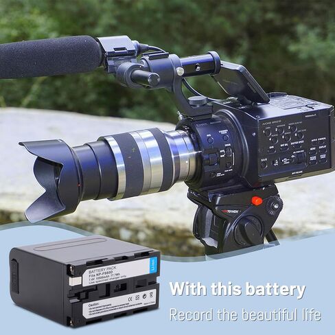 10200mAh Replacement NP-F980 Battery for Sony NP-F970 NP-F960 NP-F950 NP-F930 NP-F550 NP-F570 NP-F750 Batteries, for Sony Handycams, Field Monitor, Video Light with Battery in Kuwait