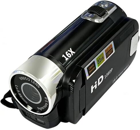 كاميرا فيديو صديقة للمبتدئين بدقة 4K بدقة 48 ميجابكسل وتكبير 16X وشاشة LCD مقاس 2.7 بوصة in Kuwait