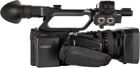 كاميرا فيديو سوني HVR-Z7U احترافية HDV 1080i، 3CMOS، تكبير 12x، صوت XLR، شريط MiniDV، دعم تسجيل CF، فيديو احترافي + حافظة + ضوء LED + طقم مرشح عدسة + بطارية بديلة + المزيد (حزمة مكونة من 18 قطعة) in Kuwait
