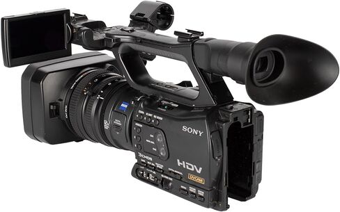 كاميرا فيديو سوني HVR-Z7U احترافية HDV 1080i، 3CMOS، تكبير 12x، صوت XLR، شريط MiniDV، دعم تسجيل CF، فيديو احترافي + حافظة + ضوء LED + طقم مرشح عدسة + بطارية بديلة + المزيد (حزمة مكونة من 18 قطعة) in Kuwait