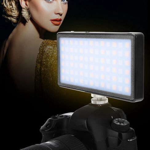 ضوء فيديو LED RGB بالألوان الكاملة 2500-7000K درجة حرارة اللون المزدوج مع 7 تأثيرات خاصة - إضاءة كاميرا قابلة للشحن للداخلية والخارجية، سطوع قابل للتعديل in Kuwait
