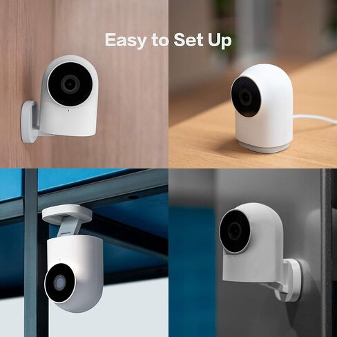 Aqara Security Camera, HomeKit Secure Video Indoor Camera, Night Vision, Two-Way Audio, 1080P HD Plug-in Indoor Cam, Security Home Camera, Smart Home Bridge for Alarm System, Works with IFTTT in Kuwait
